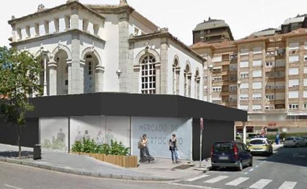 El renovado Mercado de Puertochico tendrá fachadas de cristal y terrazas hosteleras