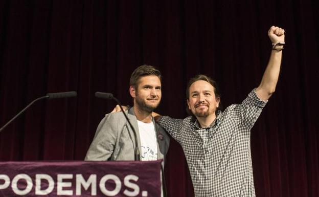 Alberto Gavín y Pablo Iglesias presentaron en octubre Arronti. /J. C.