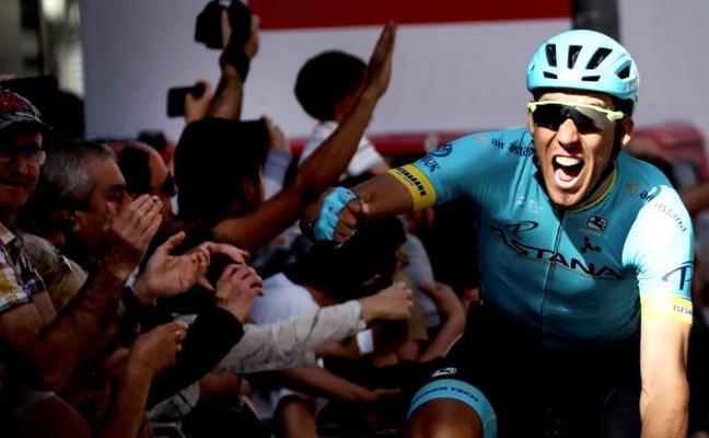 Omar Fraile celebra su victoria en Eibar./Efe