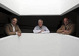 Los ingenieros de costas Iñigo Losada, Tony Darlry y Par Linnet. Foto: Celedonio/