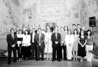 Los 25 concejales que forman la nueva Corporación municipal de Torrelavega. / LUIS PALOMEQUE/