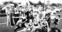 Miriñaque Teatro representó una obra sobre la olimpiadas de 1924. / ROBERTO RUIZ/