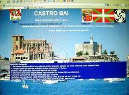 Portada de la página web de la Agrupación Vasca de Castro Urdiales 'Castro bai'. / M. C./