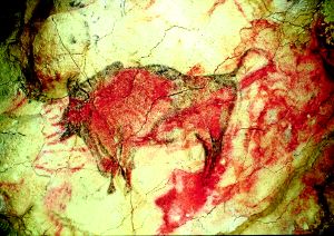 El mítico bisonte de Altamira, santo y seña del arte paleolítico mundial./