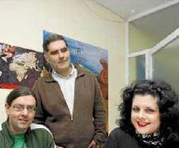 Marco Antonio Gómez, Antonio Castillo y Patricia Prida. / L. P./