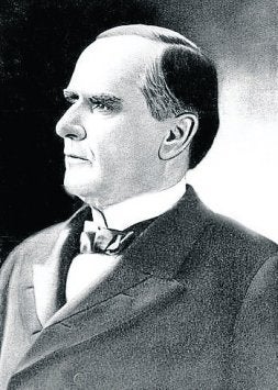 McKinley, a la izquierda, y Hearst: enemigos./