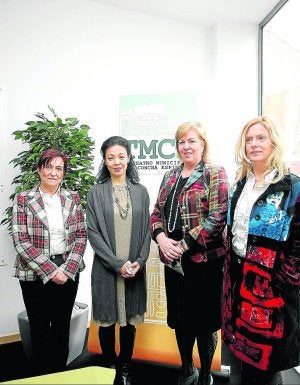 Carmen Hernández, Miki Mori, Gómez Morante y Gago. ::
L. PALOMEQUE/