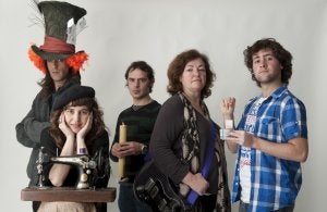 Los cinco fotógrafos que han intervenido en la realización y montaje de los sets. ::
JORGE CEMBRANOS/