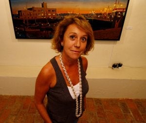 La artista cántabra Ana Álvarez Ribalaygua . ::
DANIEL PEDRIZA/
