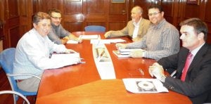 Javier Manrique, Pedro Aramburu, Fernando Rojas, Luis Palazuelos y Eloy Gtez./