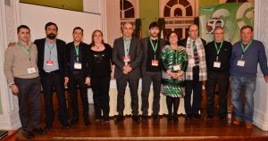 Nueva ejecutiva regional de USO. Zubimendi es la cuarta por la derecha. ::
DM/
