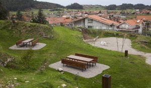 Camargo transformó la antigua cantera de Bilbao en un 'pulmón verde. / DM/