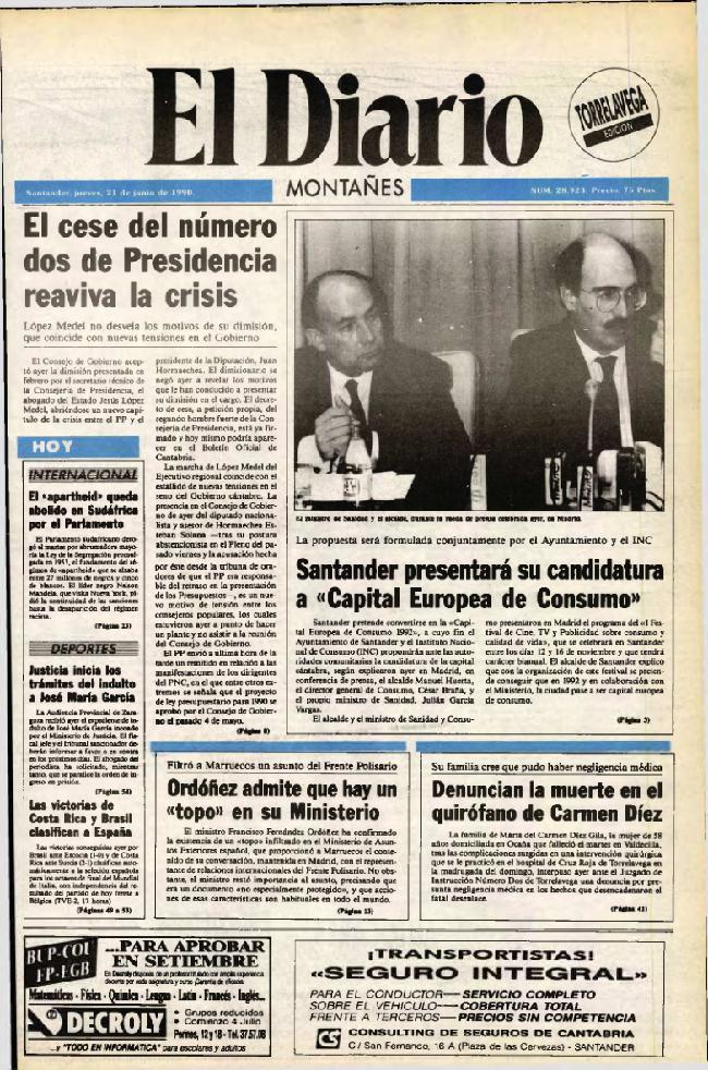 Tal día como hoy en 1990