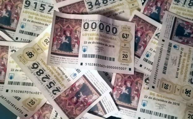 Los premios del sorteo de Navidad de menos de 2.000 euros se cobrarán por la tarde