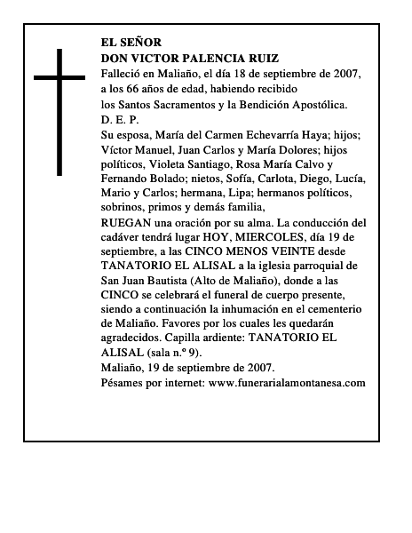 DON VICTOR PALENCIA RUIZ
