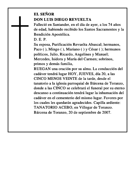 DON LUIS DIEGO REVUELTA
