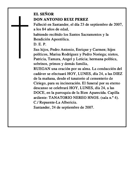 DON ANTONIO RUIZ PEREZ