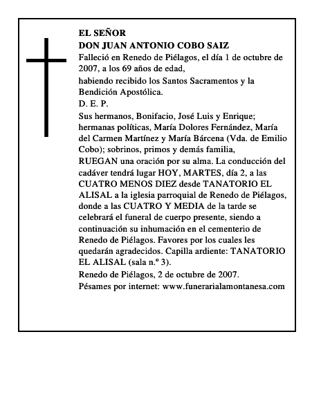 DON JUAN ANTONIO COBO SAIZ