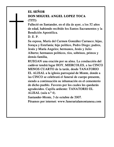 DON MIGUEL ANGEL LOPEZ TOCA