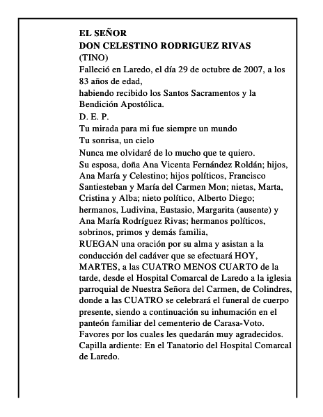 DON CELESTINO RODRIGUEZ RIVAS