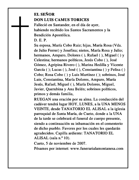 DON LUIS CAMUS TORICES