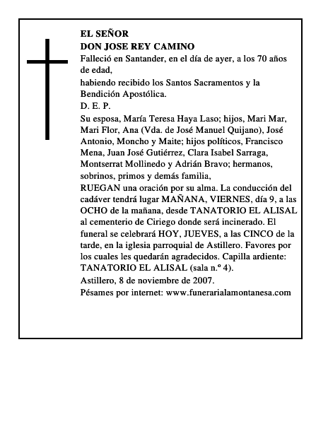 DON JOSE REY CAMINO