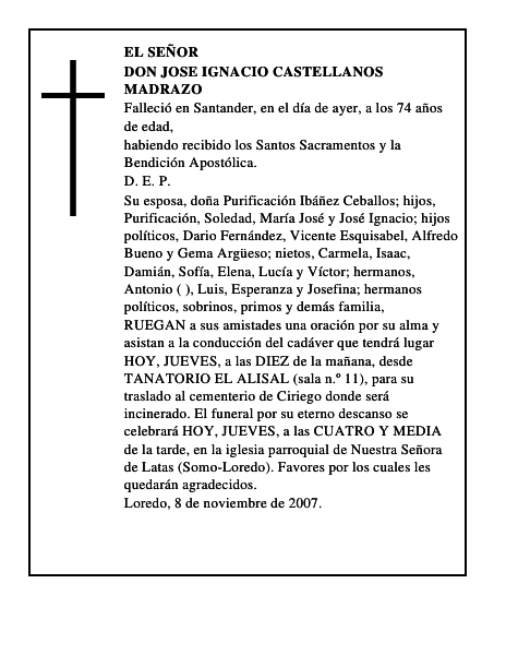 DON JOSE IGNACIO CASTELLANOS MADRAZO