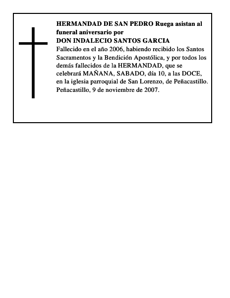 DON INDALECIO SANTOS GARCIA