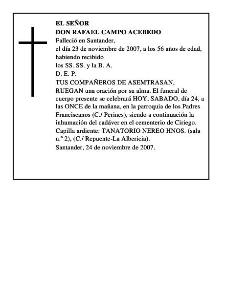 DON RAFAEL CAMPO ACEBEDO