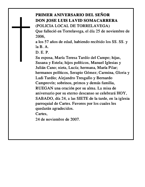DON JOSE LUIS LAVID SOMACARRERA