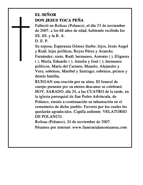 DON JESUS TOCA PEÑA
