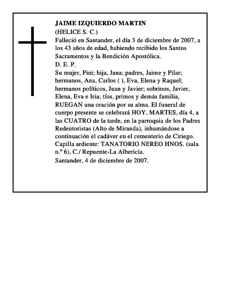 JAIME IZQUIERDO MARTIN
