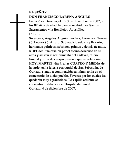 DON FRANCISCO LARENA ANGULO