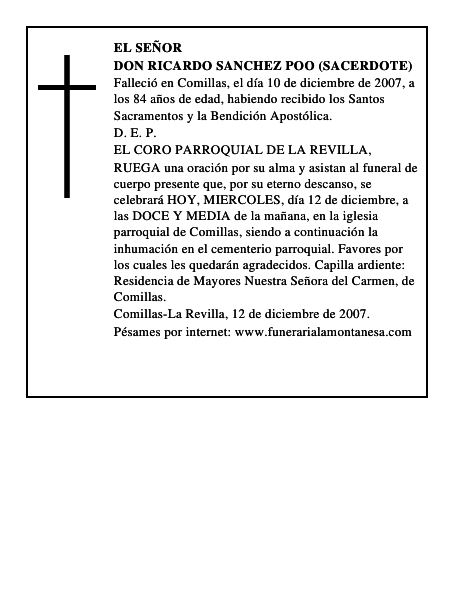 DON RICARDO SANCHEZ POO (SACERDOTE)