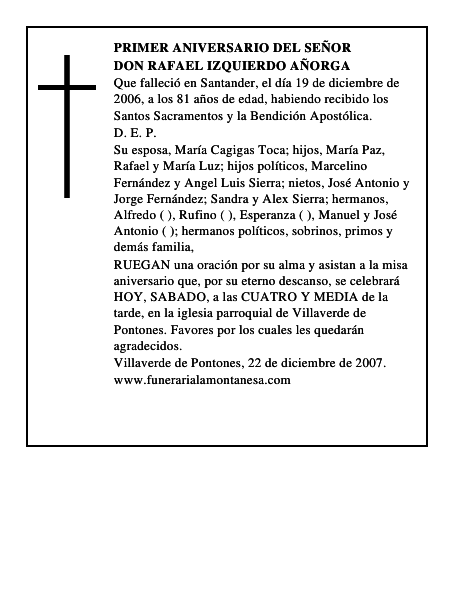 DON RAFAEL IZQUIERDO AÑORGA