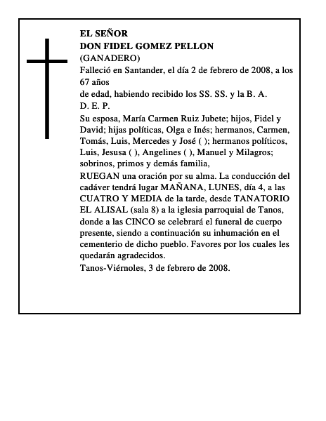 DON FIDEL GOMEZ PELLON