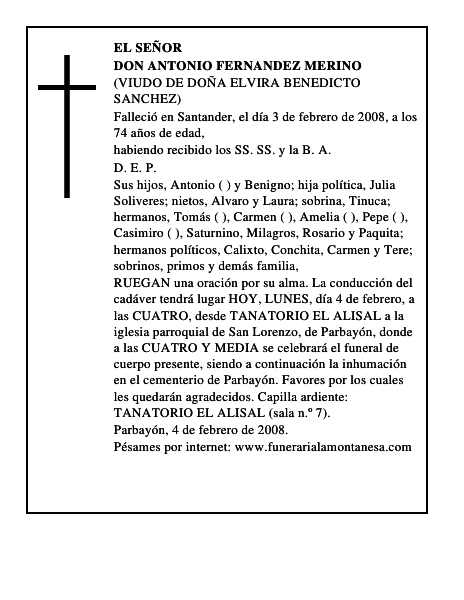 DON ANTONIO FERNANDEZ MERINO