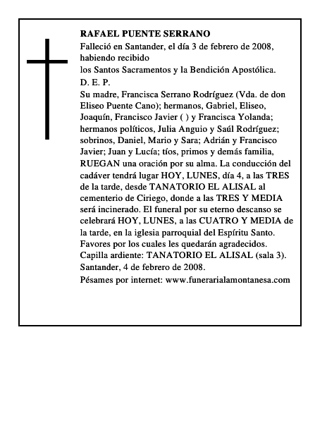 RAFAEL PUENTE SERRANO