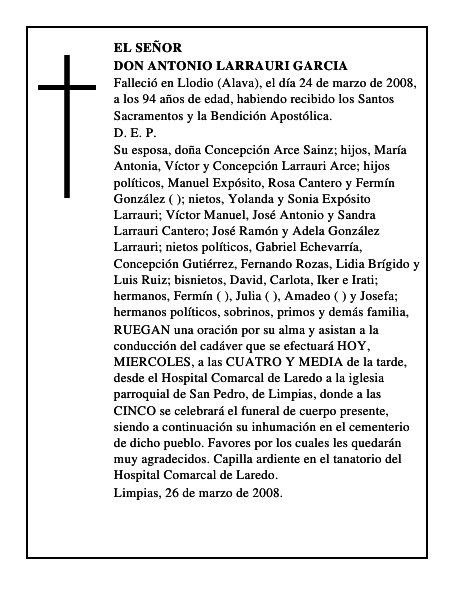 DON ANTONIO LARRAURI GARCIA