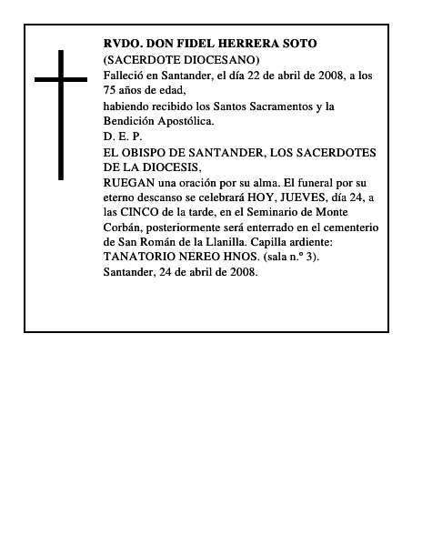 RVDO. DON FIDEL HERRERA SOTO