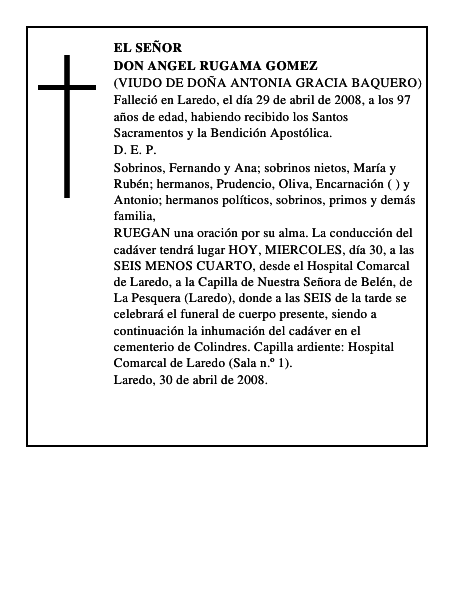 DON ANGEL RUGAMA GOMEZ