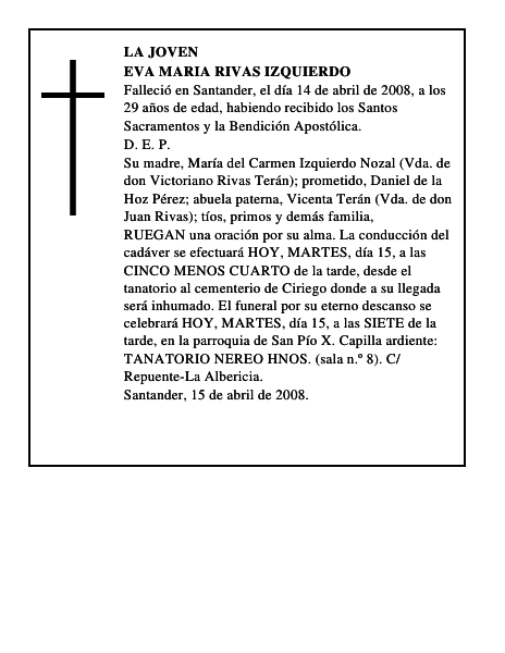 EVA MARIA RIVAS IZQUIERDO
