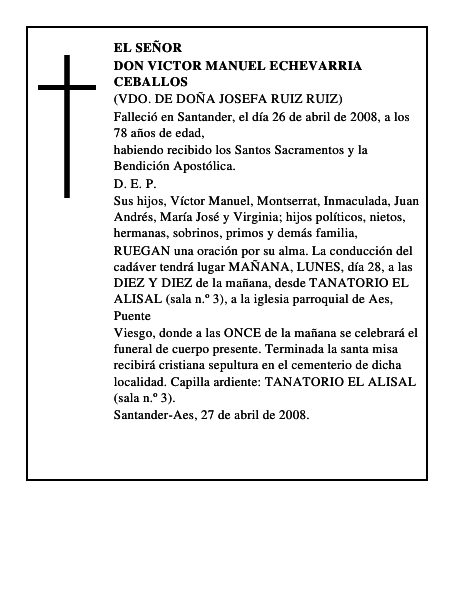 DON VICTOR MANUEL ECHEVARRIA CEBALLOS