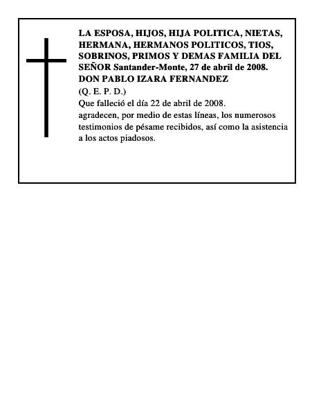 DON PABLO IZARA FERNANDEZ