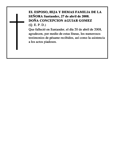 DOÑA CONCEPCION AGUIAR GOMEZ