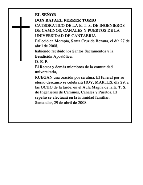 DON RAFAEL FERRER TORIO