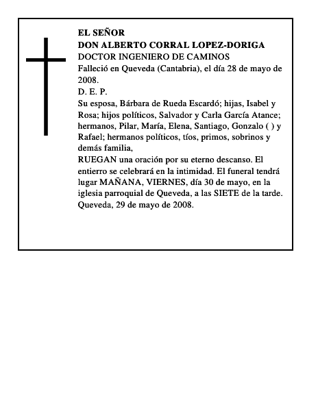 DON ALBERTO CORRAL LOPEZ-DORIGA