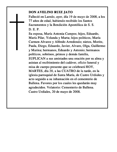 DON AVELINO RUIZ JATO