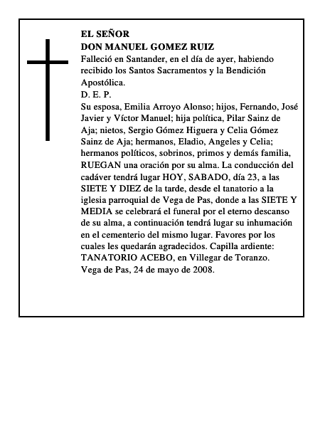 DON MANUEL GOMEZ RUIZ