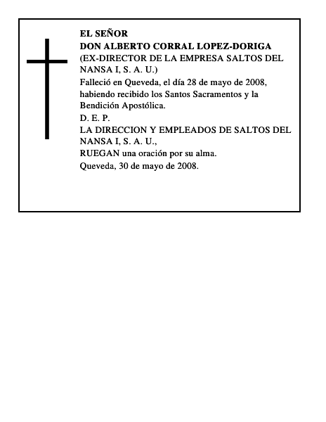 DON ALBERTO CORRAL LOPEZ-DORIGA